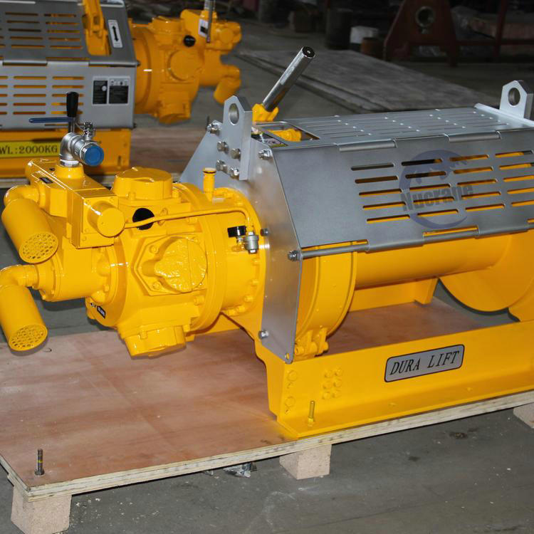 5t/50kn Ship Hatch Cover Air Winch, Pneumatic Winch for Pulling and Lifting