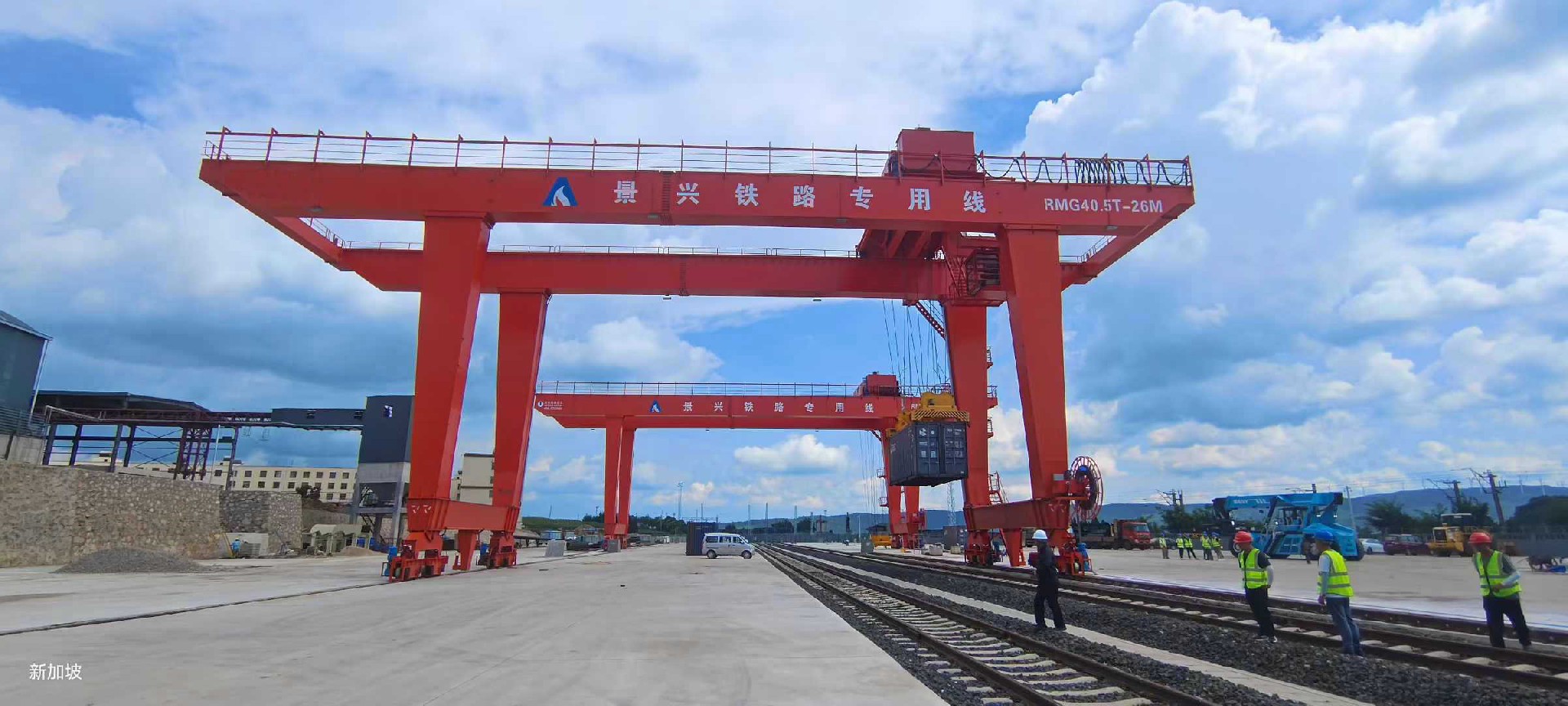 Nucrane RMG45ton-46m-15.5m Rail Mounted Container Gantry Crane